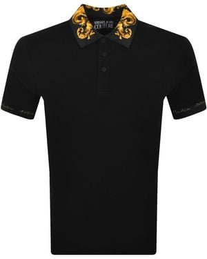 Versace Jeans Couture Couture Polo T Shirt - Black