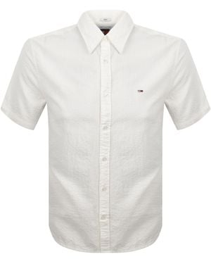 Tommy Hilfiger Seersucker Shirt Ancient - White