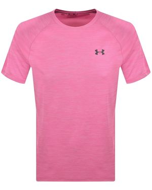 Under Armour Tech Textured T Shirt - Pink