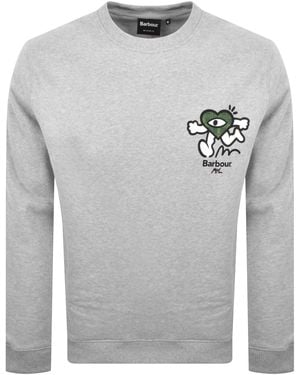 Barbour X Mul Crew Neck Sweatshirt - Grey