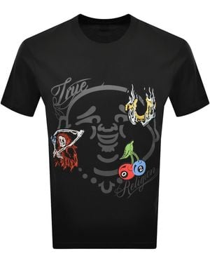 TRUE RELIGION Logo T Shirt - Black