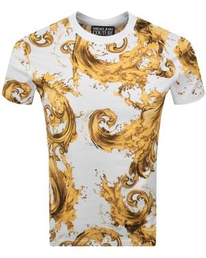 Versace Jeans Couture Couture Sea Print T Shirt - Metallic