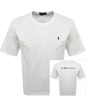 Ralph Lauren Logo Crew Neck T Shirt - White