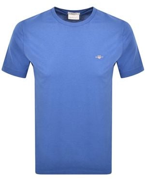 GANT Original Short Sleeve T Shirt - Blue