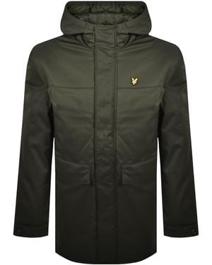 Lyle & Scott Wadded Longline Parka - Green