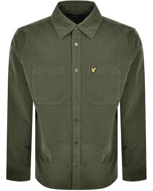 Lyle & Scott Corduroy Long Sleeve Shirt - Green