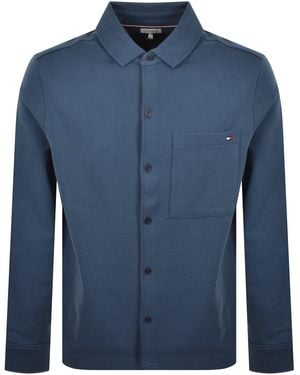 Tommy Hilfiger Terry Overshirt - Blue