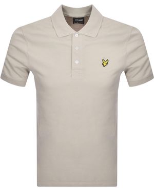 Lyle & Scott Plain Polo T Shirt - Gray
