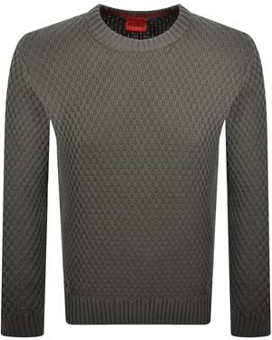 HUGO Syer Knit Jumper - Grey
