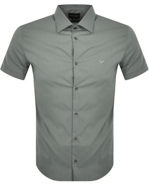 Armani Emporio Short Sleeved Shirt - Grey
