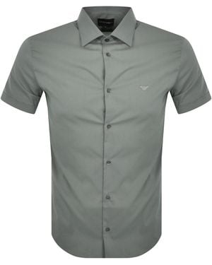 Armani Emporio Short Sleeved Shirt - Gray
