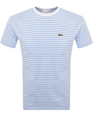 Lacoste Stripe T Shirt - Blue