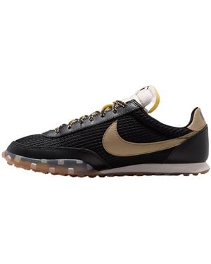 Nike Waffle Racer Trainers - Black