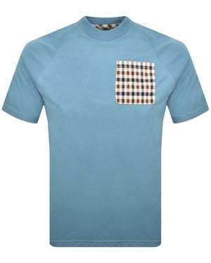 Aquascutum Pocket T Shirt - Blue