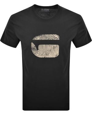 G-Star G-Star Finger Print Burger T Shirt - Black