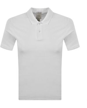 Calvin Klein Refined Pique Polo T Shirt - White
