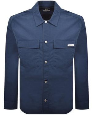 Calvin Klein Jeans Nylon Utility Shirt - Blue