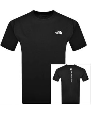 The North Face Vertical Logo T Shirt - Black