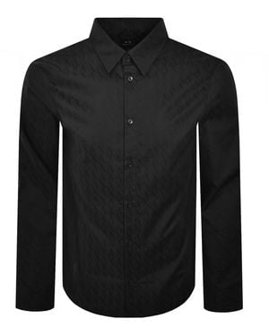 ARMANI EXCHANGE All Over Print Shirt - Black