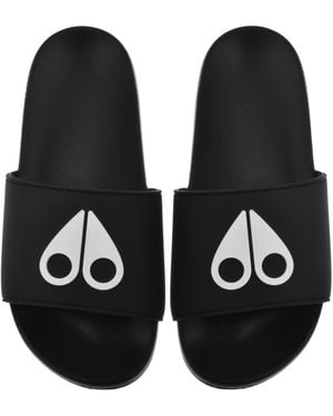 Moose Knuckles Logo Icon Sliders - Black