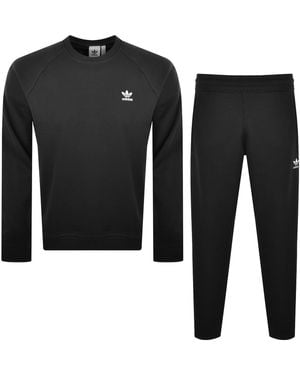 adidas Originals Crew Neck Tracksuit - Black