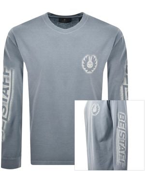 Belstaff Competition Long Sleeve T Shirt - Blue
