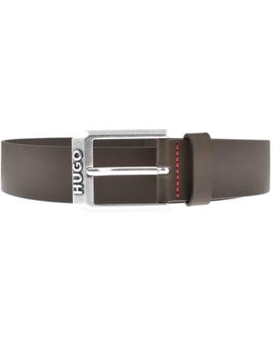 HUGO Gelio Leather Belt - Brown