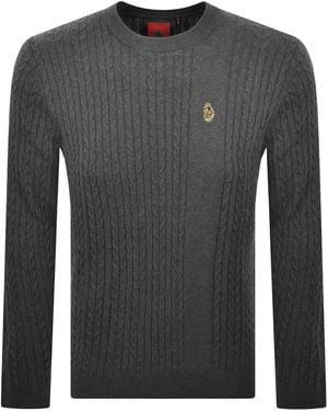 Luke 1977 Horton 1000 Knit Jumper - Grey
