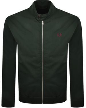 Fred Perry Twill Harrington Jacket - Green