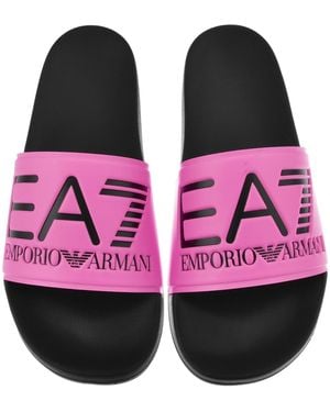 EA7 Emporio Armani Beach Sliders - Pink