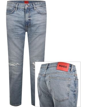 HUGO 708 Slim Jeans Light Wash - Blue