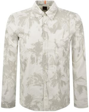 BOSS Boss Rickert Long Sleeved Shirt - Grey