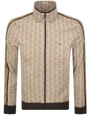 Lacoste Full Zip Sweatshirt - Brown