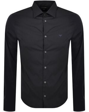 Armani Emporio Long Sleeved Shirt - Blue