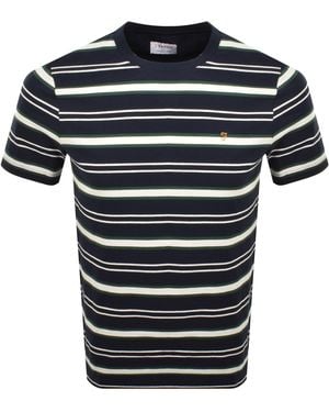 Farah Farah Elmswood Stripe T Shirt - Blue