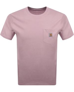 Carhartt Pocket Short Sleeved T Shirt - Pink