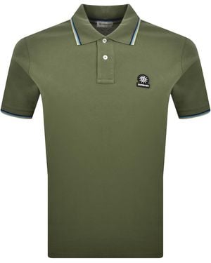 Sandbanks Badge Logo Polo T Shirt - Green