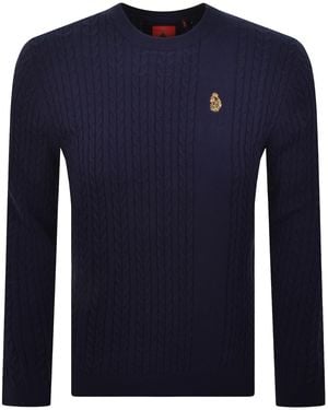 Luke 1977 Horton 1000 Knit Jumper - Blue