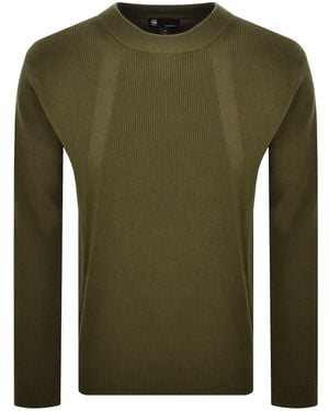 G-Star G-Star Sturcture Mix Knit Jumper - Green