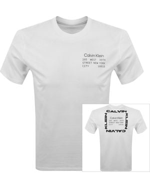 Calvin Klein Jeans Graphic T Shirt - White