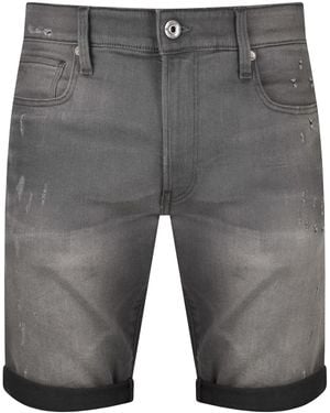 G-Star G-Star 3301 Slim Fit Denim Shorts - Grey