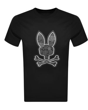 Psycho Bunny Rowen Graphic T Shirt - Black