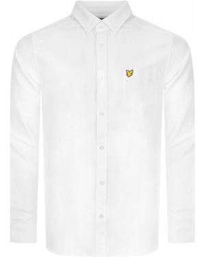 Lyle & Scott Oxford Long Sleeve Shirt - White