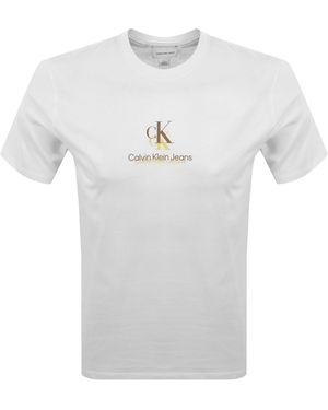 Calvin Klein Jeans Logo T Shirt - White
