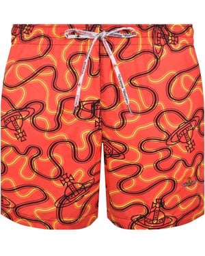 Vivienne Westwood Wiggle Swim Shorts - Orange