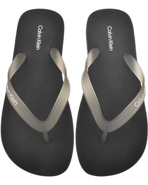 Calvin Klein Beach Flip Flops Triple - Black