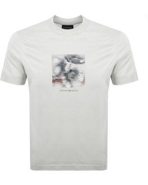 Armani Emporio Logo T Shirt Off - Grey