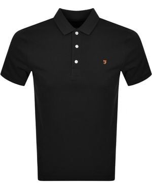 Farah Farah Blanes Polo T Shirt - Black