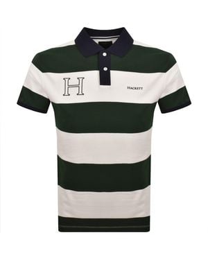 Hackett Heritage Stripe Polo Rugby - Green
