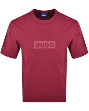 HUGO Nerinto T Shirt - Red